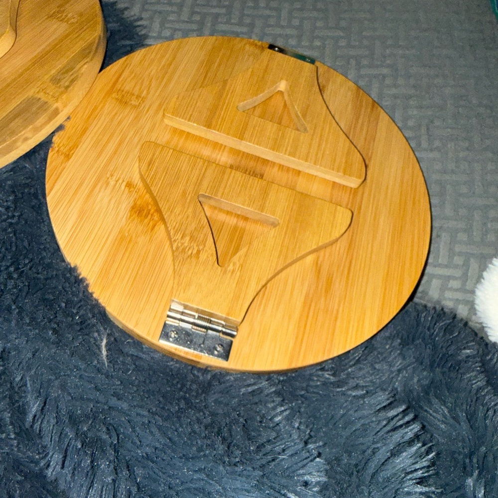🍹 Round Bamboo sofa arm tray - Picture 10 of 11